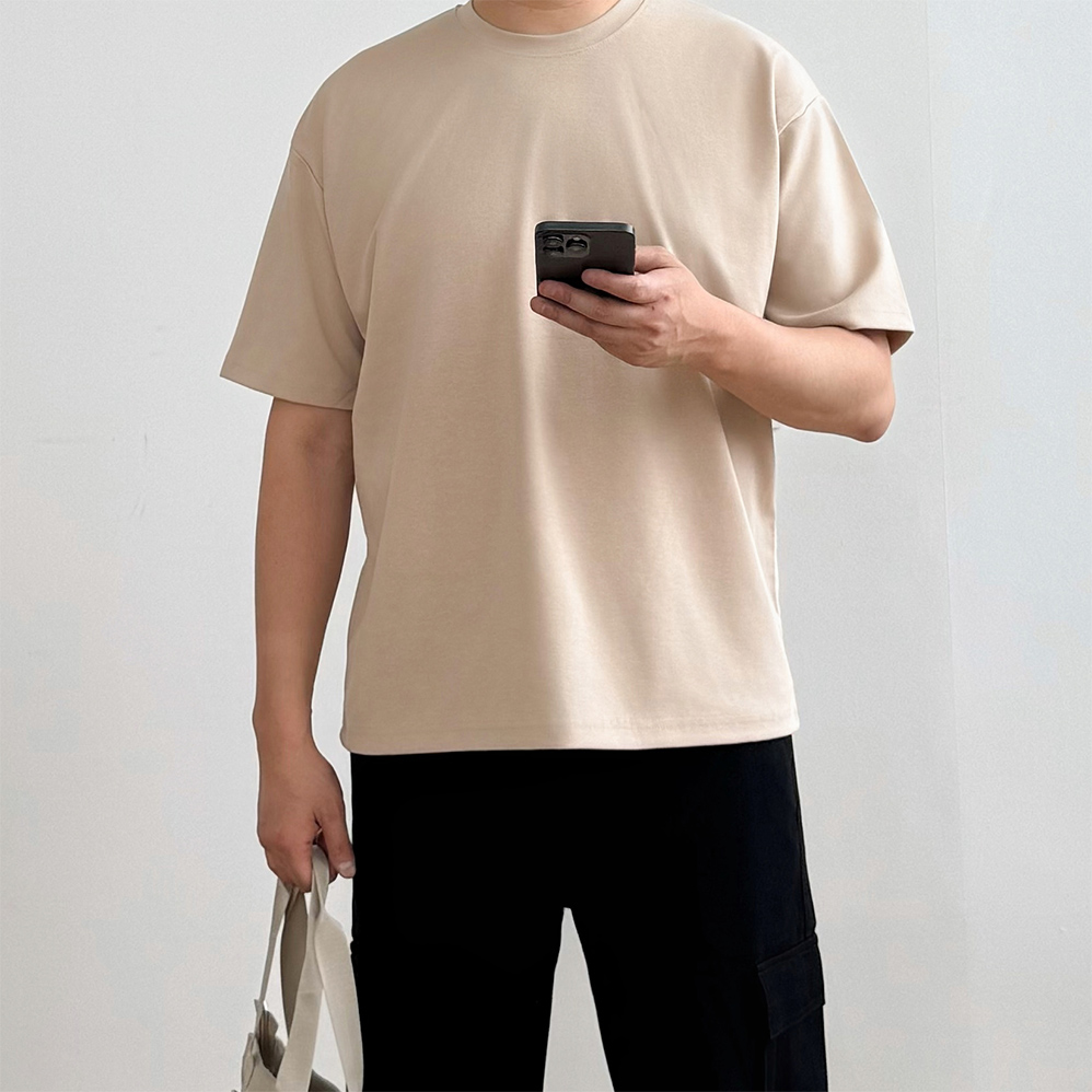 쿨티셔츠 무지티 분또반팔 - 상세 이미지 5