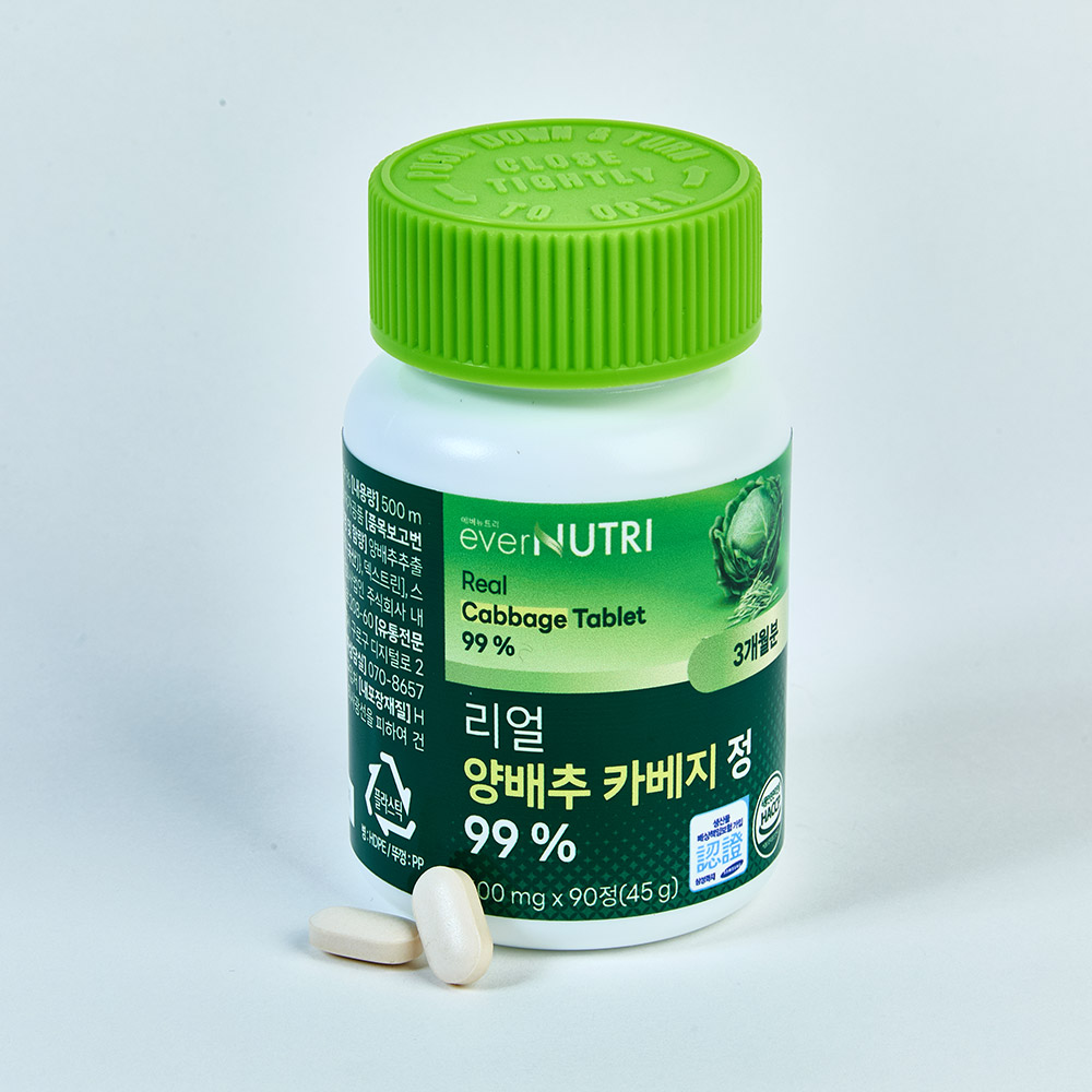 에버뉴트리 리얼 양배추 카베지 정 국내산 양배추 분말 90정, 4개 - 상세 이미지 4