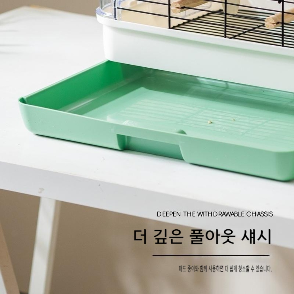 앵무새 이동장 새장 새집 산책 이동가방 외출 케이지 휴대용 투명 여행 새 - 상세 이미지 5