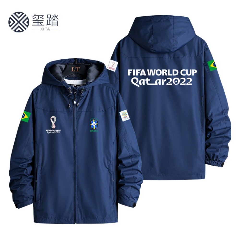 2022 월드컵 브라질 유니폼 바람막이 아노락 윈드러너 잠바 - 상세 이미지 2