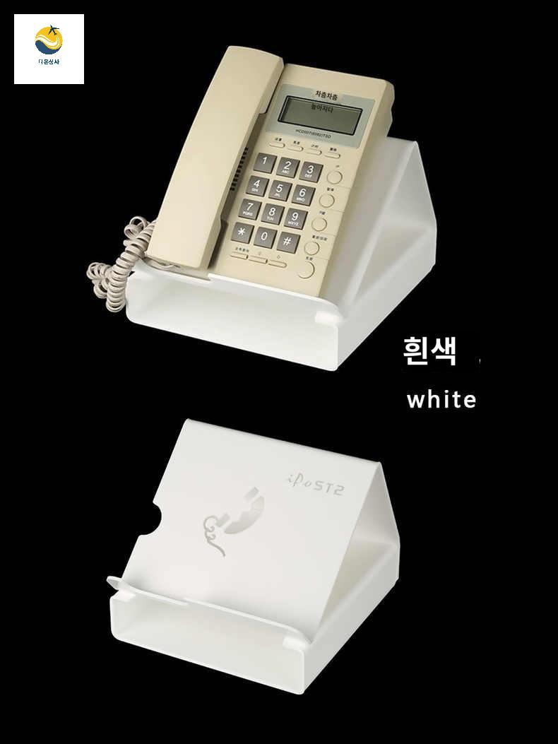 책상 사무실 투명 유선전화기스탠드 겸용 아크릴 모니터 태블릿 - 상세 이미지 2