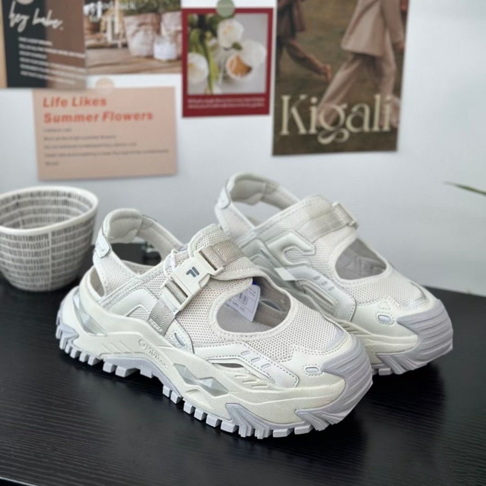 푸마 PUMA 퓨전 BIANCO 샌들 베이지 그레이 우먼스 - 메인 이미지