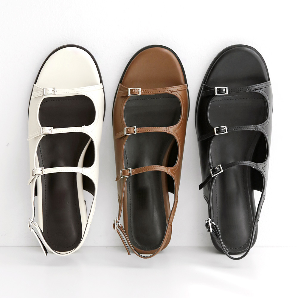 발볼넓은샌들 발편한 여성 빅사이즈 샌들 버클 스트랩