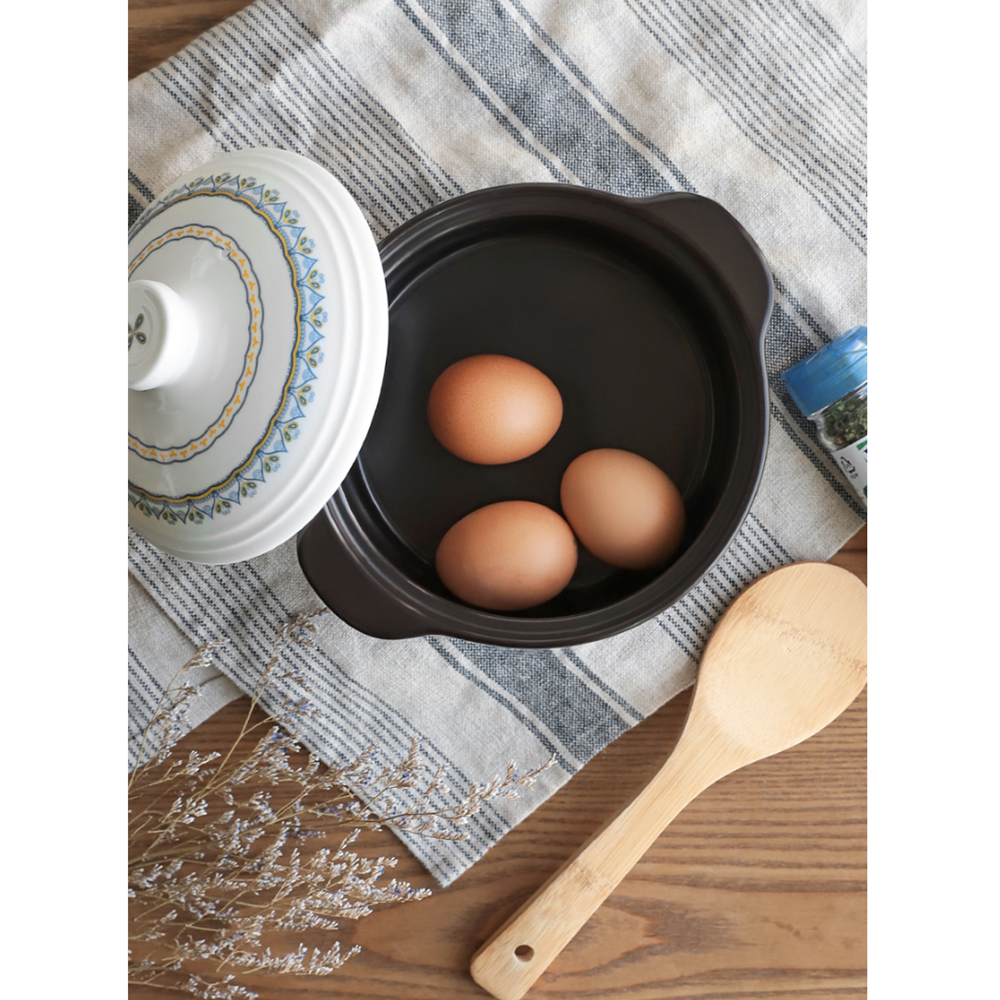 찌개냄비 내열 세라믹 도자기 손잡이 양수 전골 뚝배기 - 상세 이미지 3
