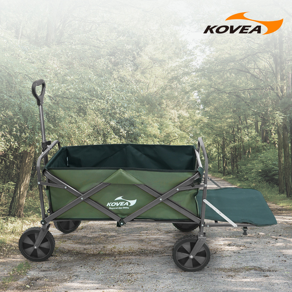 코베아 멀티 캠핑 웨건 원액션 뒷문확장 대용량