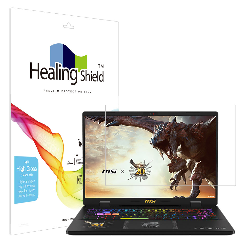 MSI 크로스헤어 16 HX 몬스터헌터 에디션 D14V 올레포빅 Light 액정보호필름 - 메인 이미지