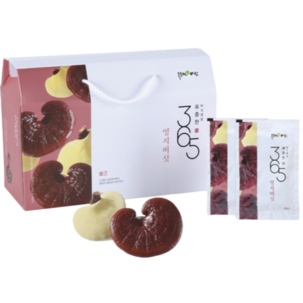 류충현 영지버섯 진액 즙 80ml 30포 엑기스 약용 버섯 저온추출 건강즙 베타글루칸 - 메인 이미지