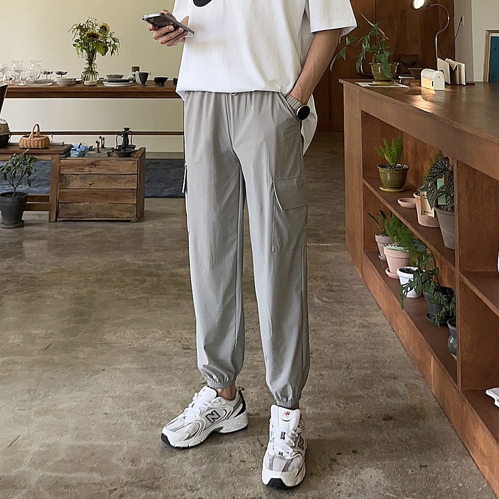 1+1 남자 냉장고 바지 아이스 카고 조거 팬츠 - 상세 이미지 3