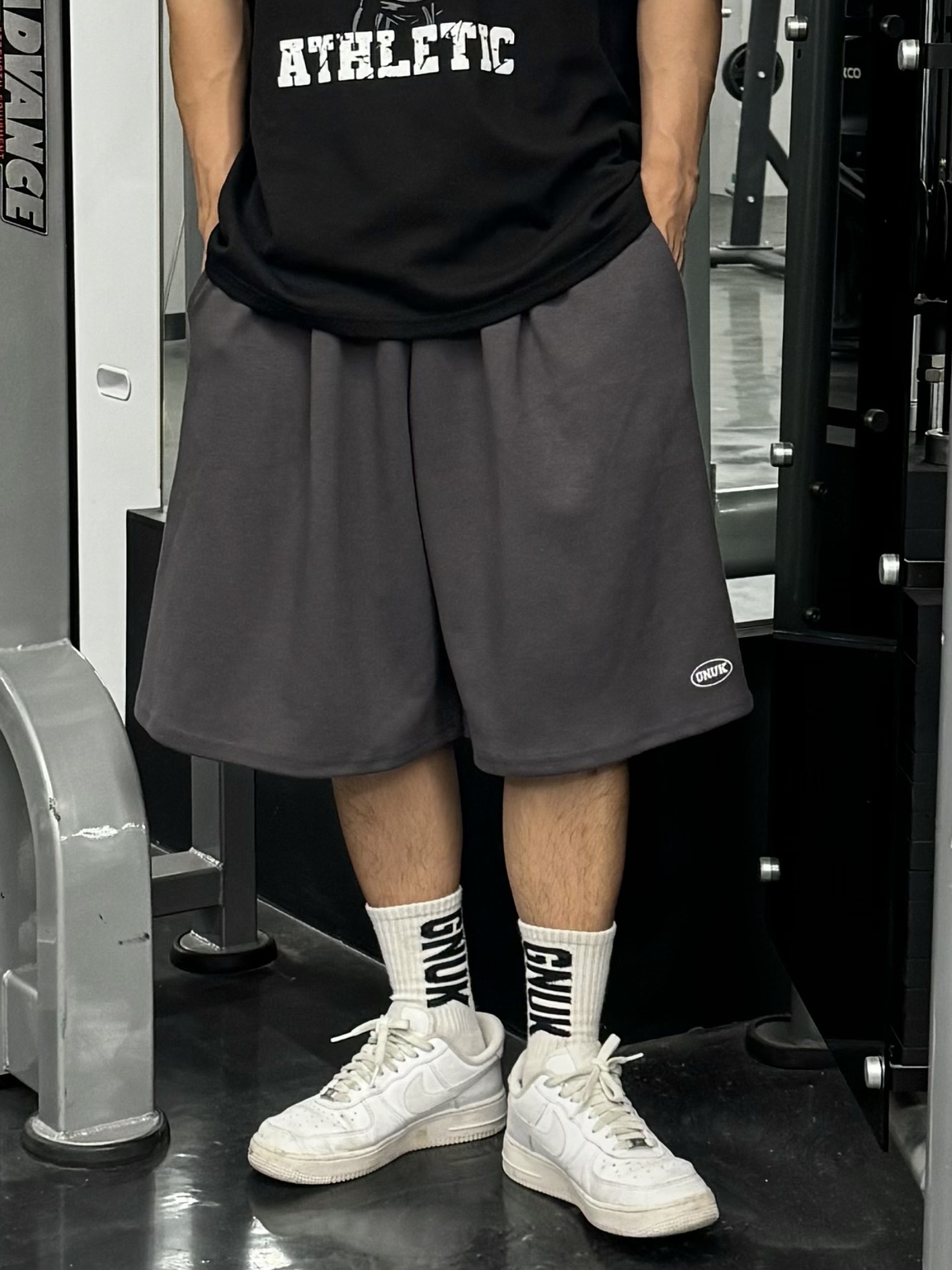 남자버뮤다팬츠 남자와이드반바지 6부반바지 - 상세 이미지 2