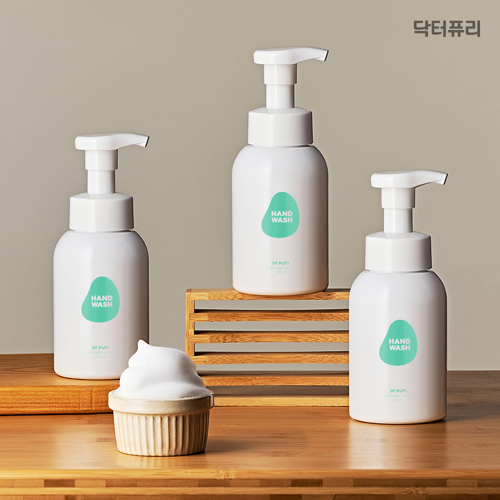 닥터퓨리 거품형 핸드워시 300ml 파우더향 돌잔치 답례품 알러젠프리 300ml, 4개 - 상품 이미지