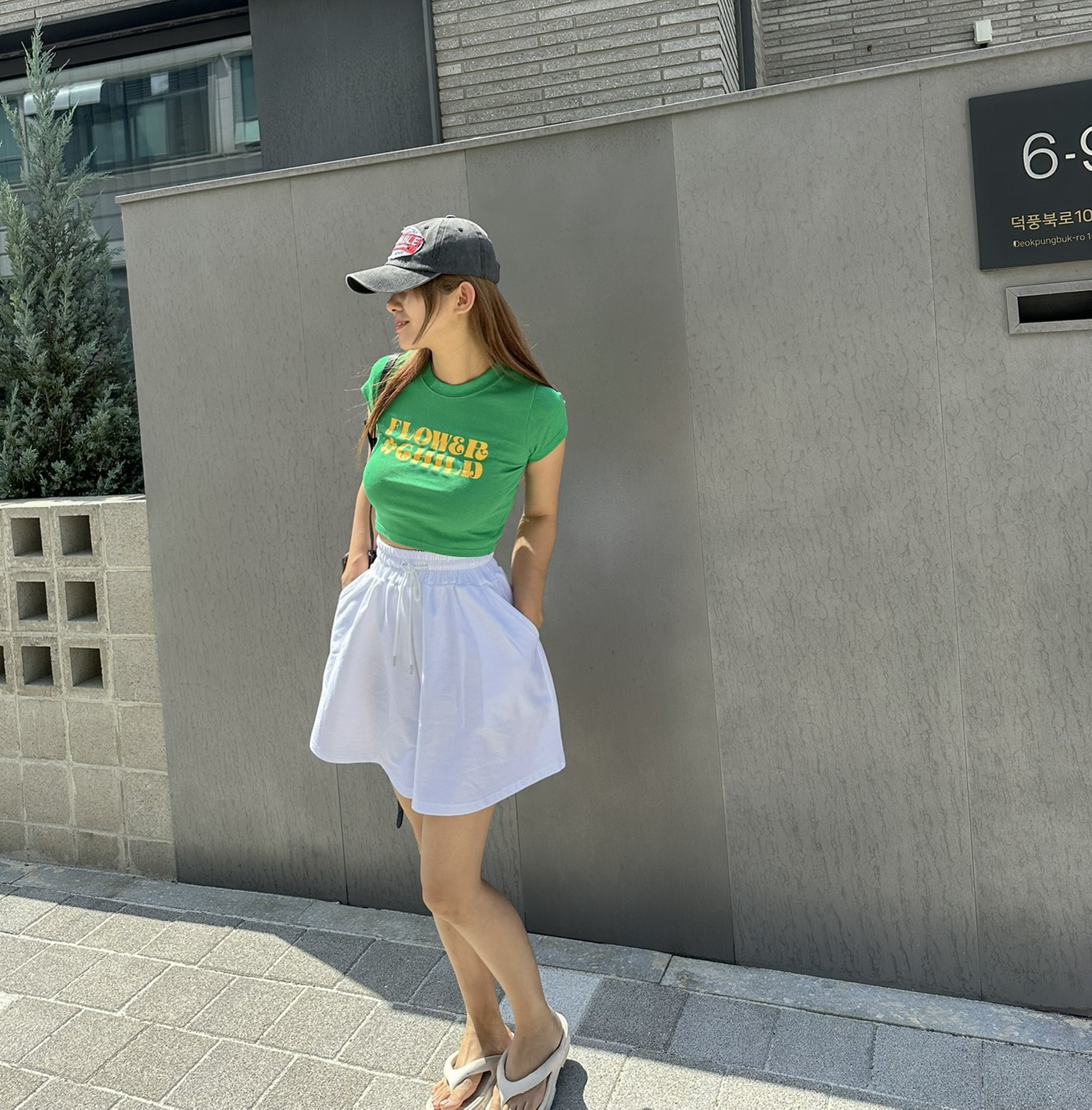 [봄,여름,가을ver./ 기모버전세일! 16,900원/MADE/2단기장/비교불가고퀄리티] 플레어 A라인 밴딩 쭈리  봄 여름 반바지 치마바지 주름반바지 허벅지반쪽핏 키큰녀 상세 이미지 165