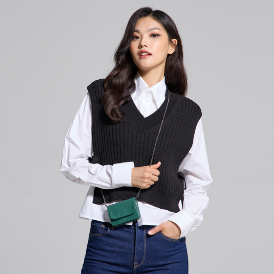 [로보] 이태리 램스킨 바디크로스 카드 홀더 D22AC401 - 상세 이미지 2