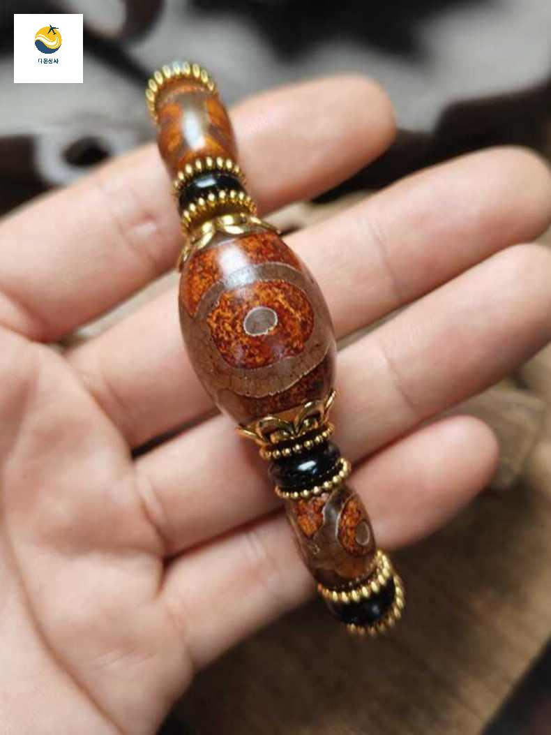 팔찌 삼재 티벳천주 불교 합장주 성취 소원 부적 염주 - 상세 이미지 4