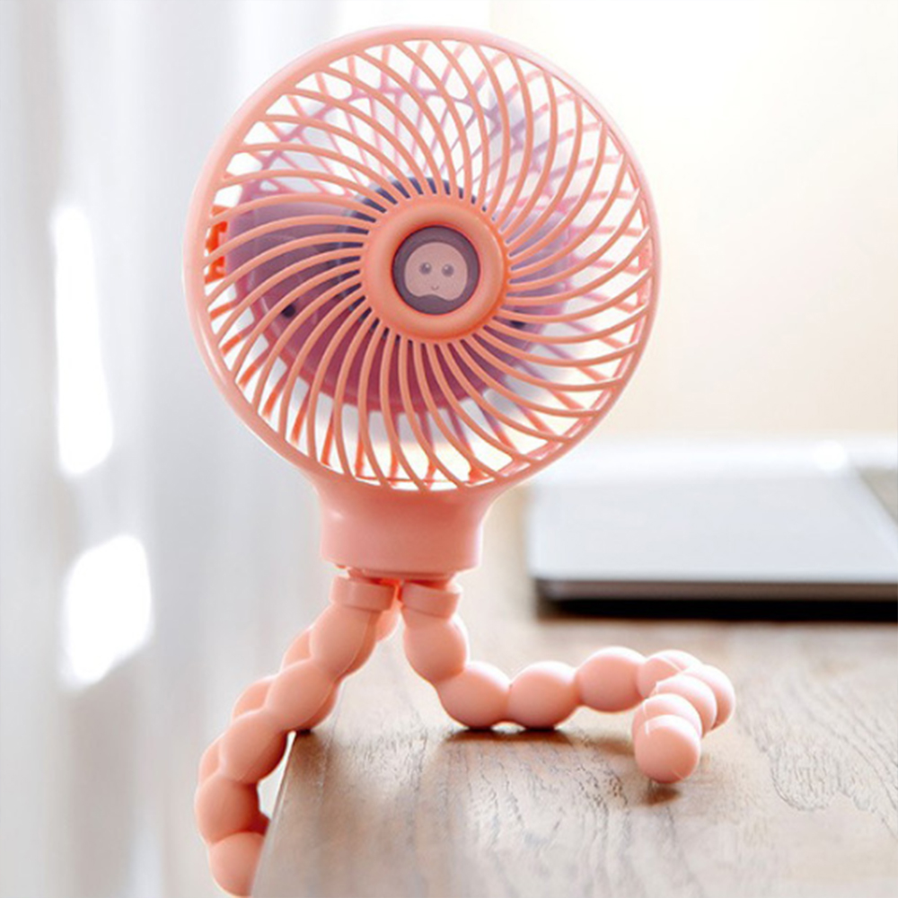 유모차 선풍기 거치대 문어발 자전거 휴대용 저소음 3단 악세사리 여름 시원한 미니 소형