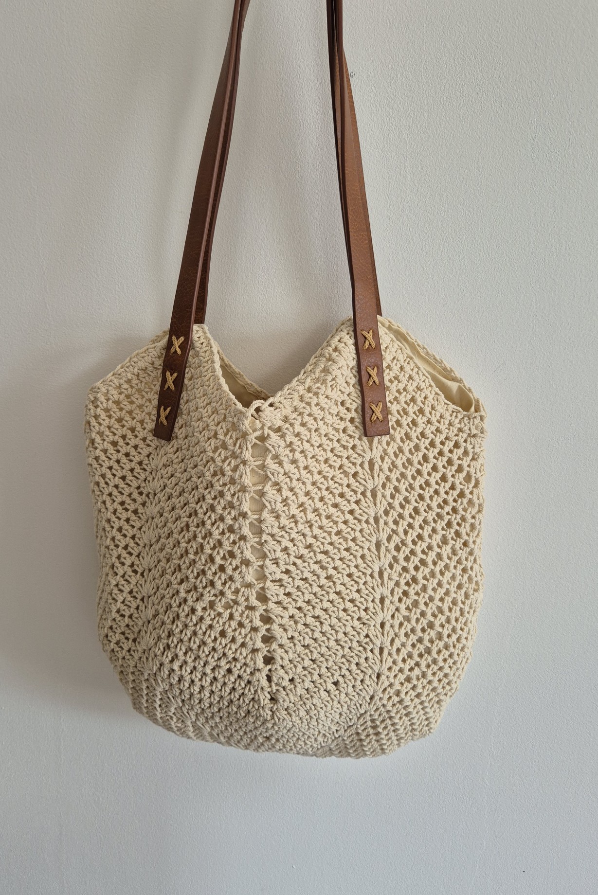 [리햅] 솔브 여름 니트 숄더백