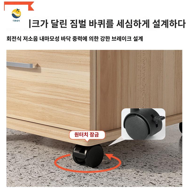 사무실 책상 사무용 다용도 전체잠금 캐비닛 서랍장 - 상세 이미지 4