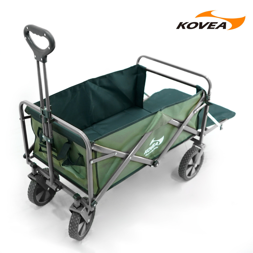 코베아 멀티 캠핑 웨건 원액션 뒷문확장 대용량