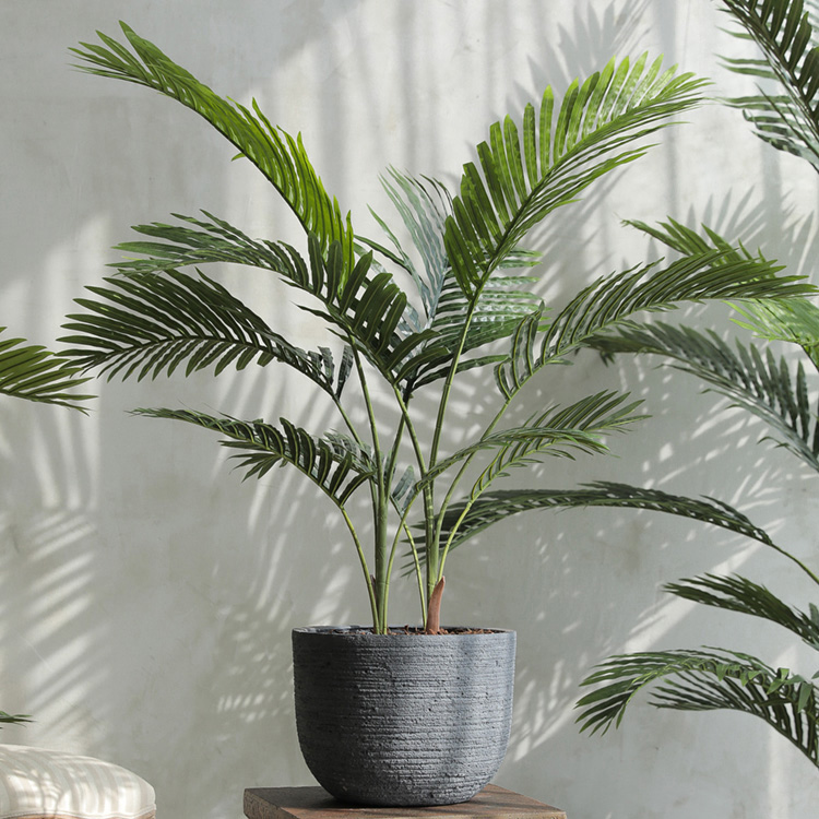 아레카야자 고급 조화 나무 거실 대형 화분 파키라 인테리어 인조 알로카시아 극락조 110cm