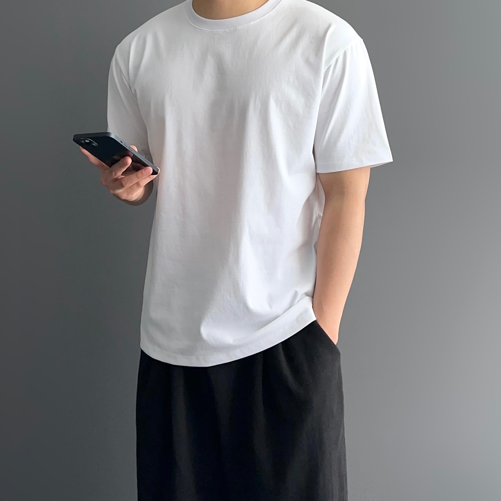 쿨티셔츠 무지티 20수반팔티 - 상세 이미지 4