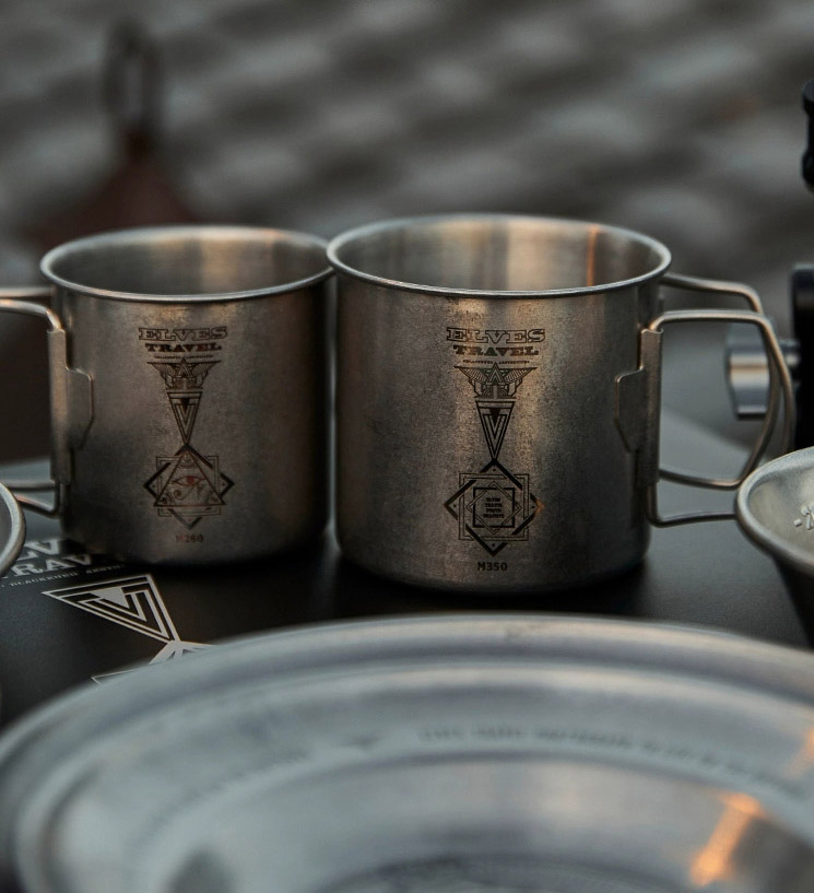 대륙의 테팔 캠핑 식기 접시 보울 스텐 럭셔리캠핑 ETP