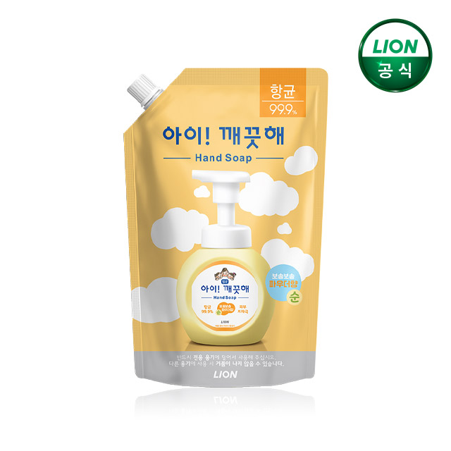 아이깨끗해 핸드워시 600ml 스파우트 리필 x 1개 / 거품형, 손세정제 - 상품 이미지