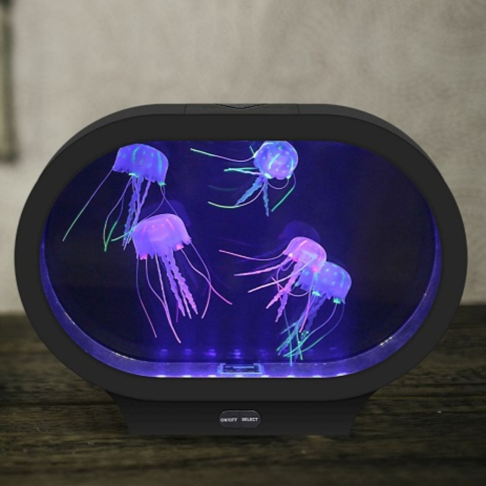 해파리무드등 젤리피쉬 장식 조명등 침대 수면등 LED 침실 조명 인테리어 야간 - 상품 이미지