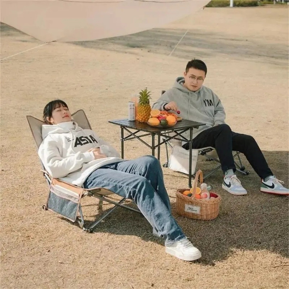 접이식 캠핑 의자 휴대용 해변 캠핑 피크닉 낚시 여행 캠프파이어 등산 - 상세 이미지 3
