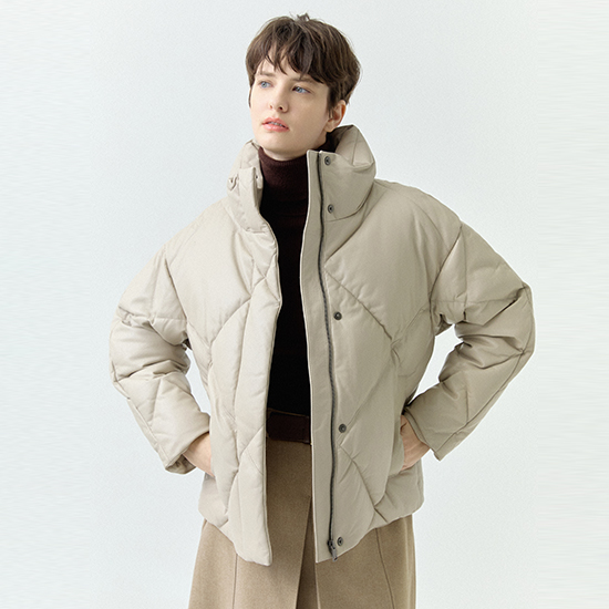 [로보] 이태리 램스킨 베르누이 구스다운 재킷 CJK22C048