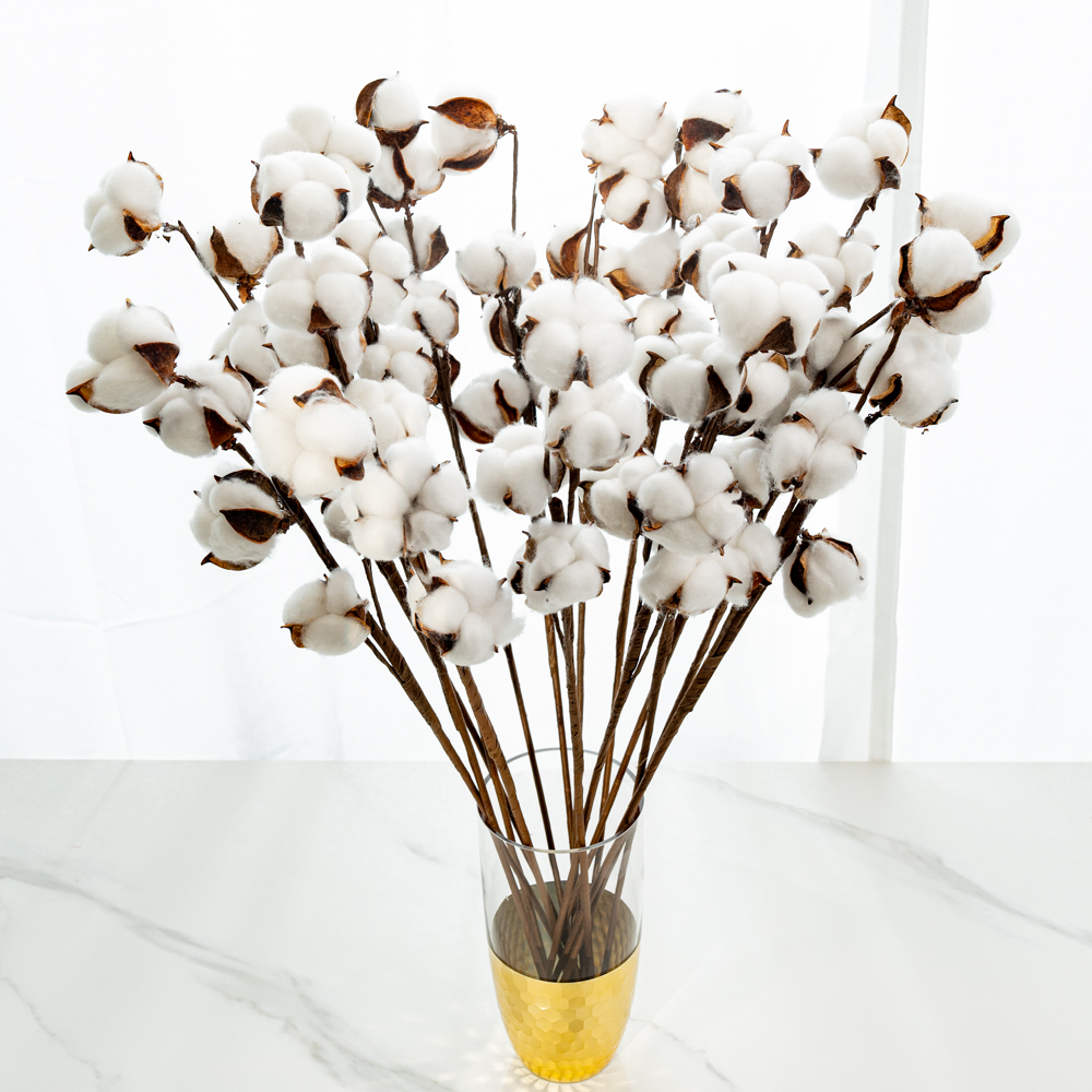 할메이드 생화같은 조화 꽃 hf28 목화 1p