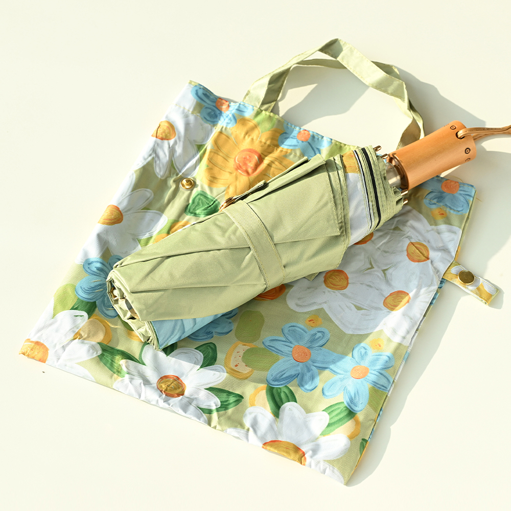 뷰스트 휴대용 이중 암막 자외선차단 플라워 양산 우산겸용 선물세트