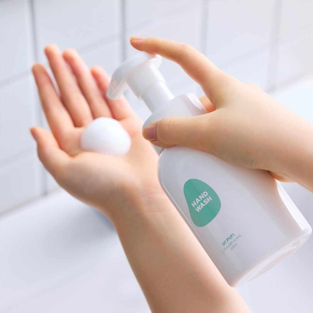 닥터퓨리 거품형 핸드워시 300ml 파우더향 돌잔치 답례품 알러젠프리 300ml, 4개 - 상세 이미지 2