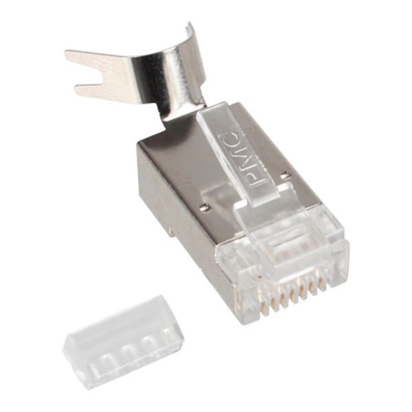 플러그마스터 P8-069N STP CAT7 CAT6A RJ45 플러그 2핀 100개 - 메인 이미지