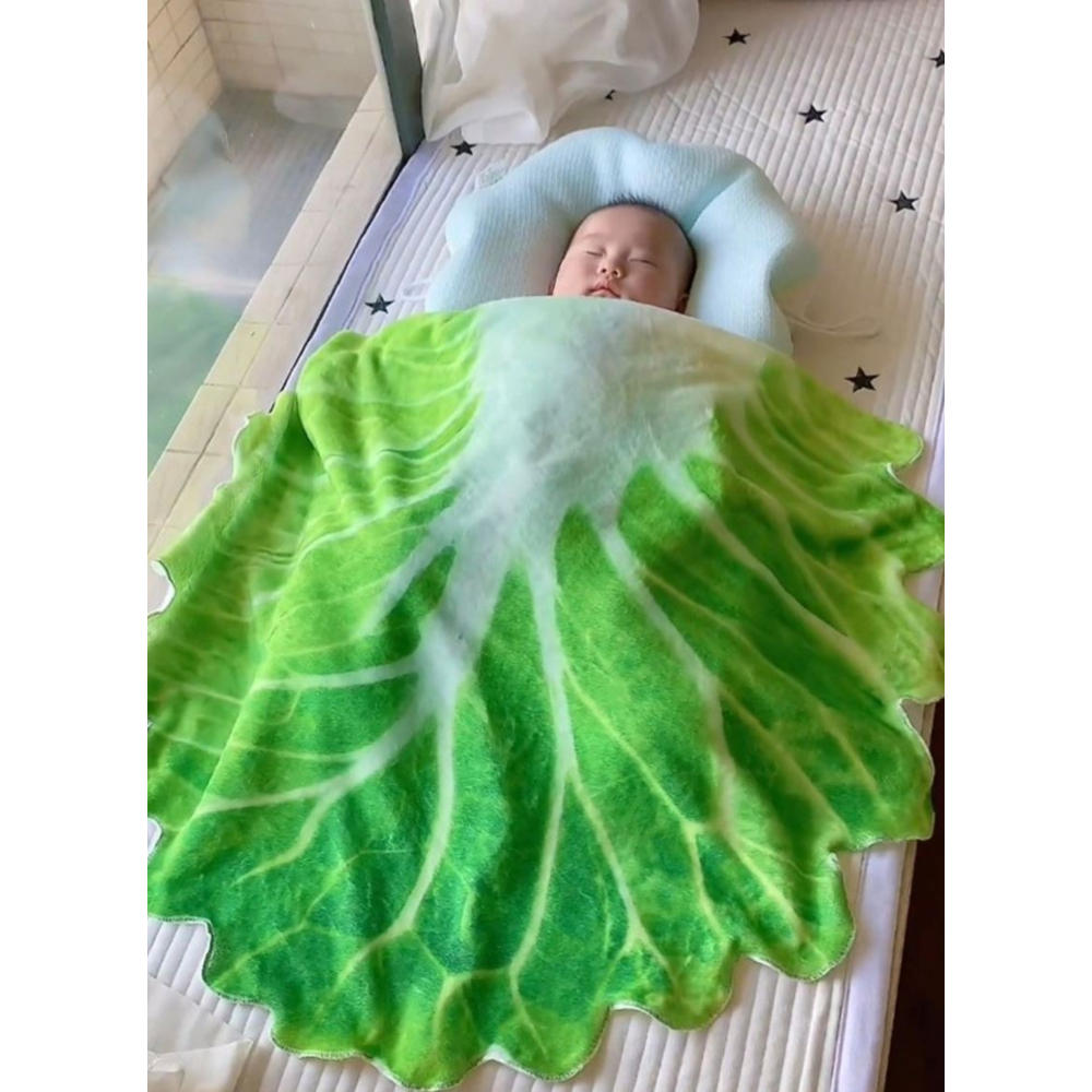 배추담요 쇼파 무릎 캠핑 소파 블랭킷 배춧잎 극세사 얇은 발 수면 작은 이불