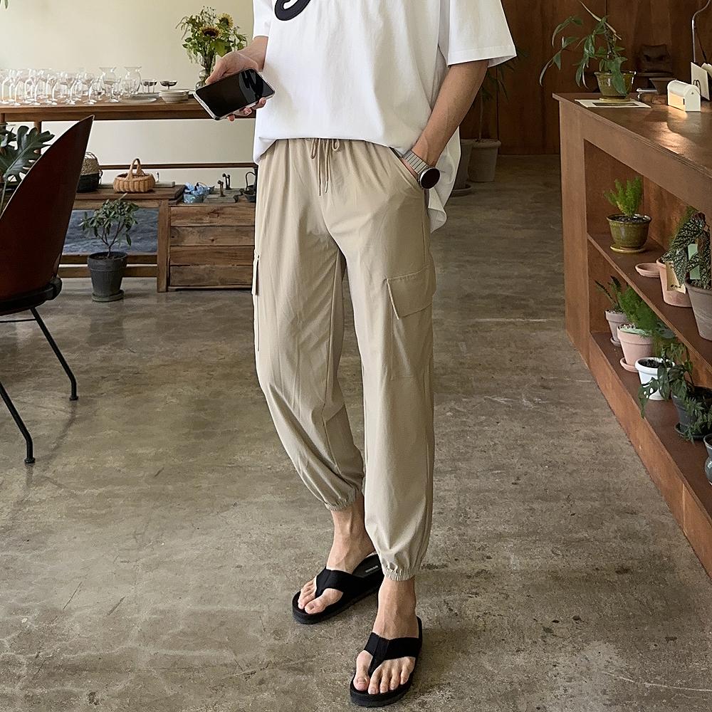 1+1 남자 냉장고 바지 아이스 카고 조거 팬츠 - 상세 이미지 4