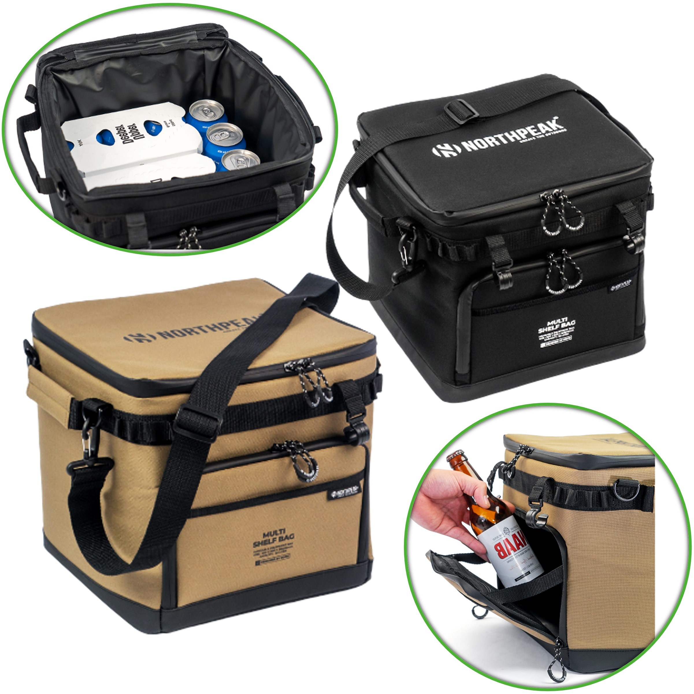노스피크 멀티 쉘프 백 보냉 쿨러 가방 소프트 20L 와이즈 bbq체어 호환