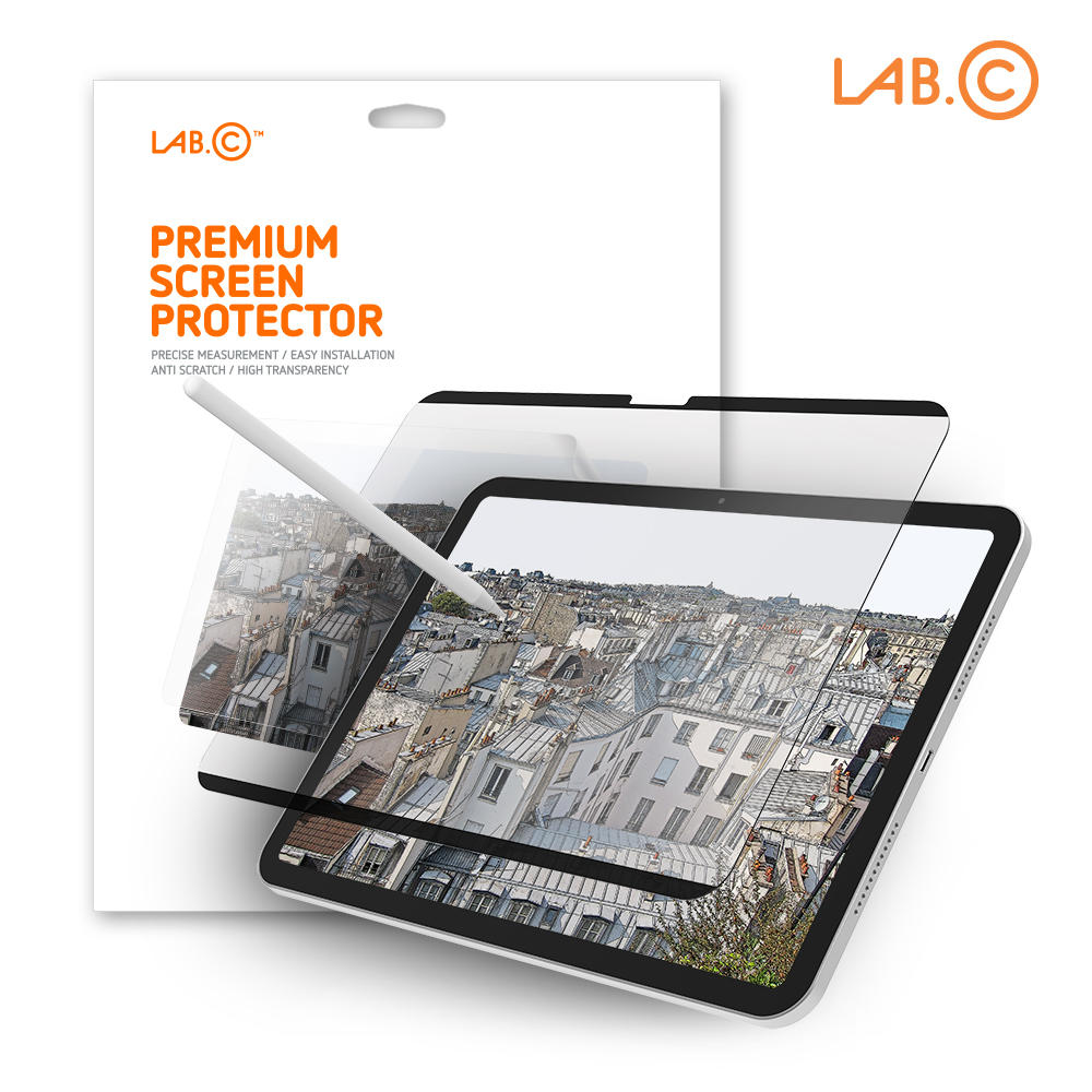 랩씨 종이질감 지문방지 저반사 액정보호필름 (탈부착 마그네틱 자석 버전) 아이패드 프로 27.9cm(11인치) 1세대, 1매입 - 상세 이미지 2