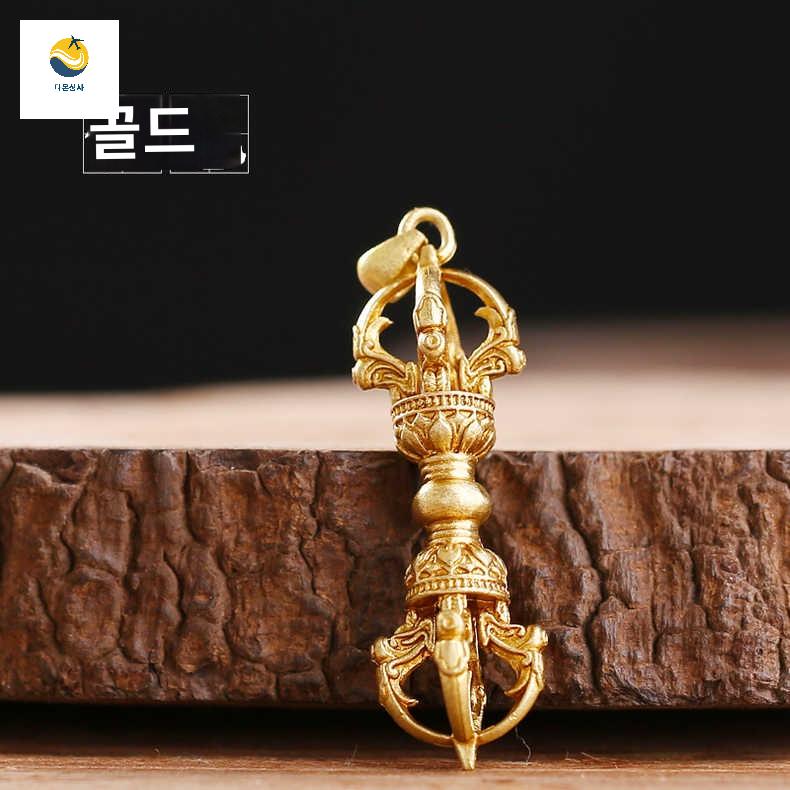 수호신 불교 만자 은 물리치는 펜던트 티베트 금강저 - 상세 이미지 3