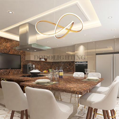 세레나 LED식탁등 팬던트조명 카페등 화이트 골드 주백색 30W 이미지 7