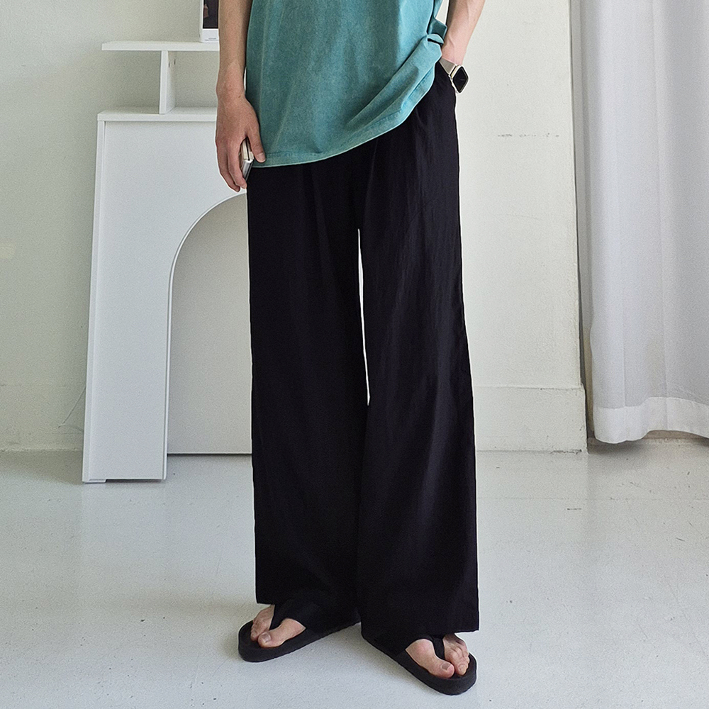 남자 아이스 팬츠 여름 밴딩 남성와이드팬츠 남자냉장고바지 - 상세 이미지 3