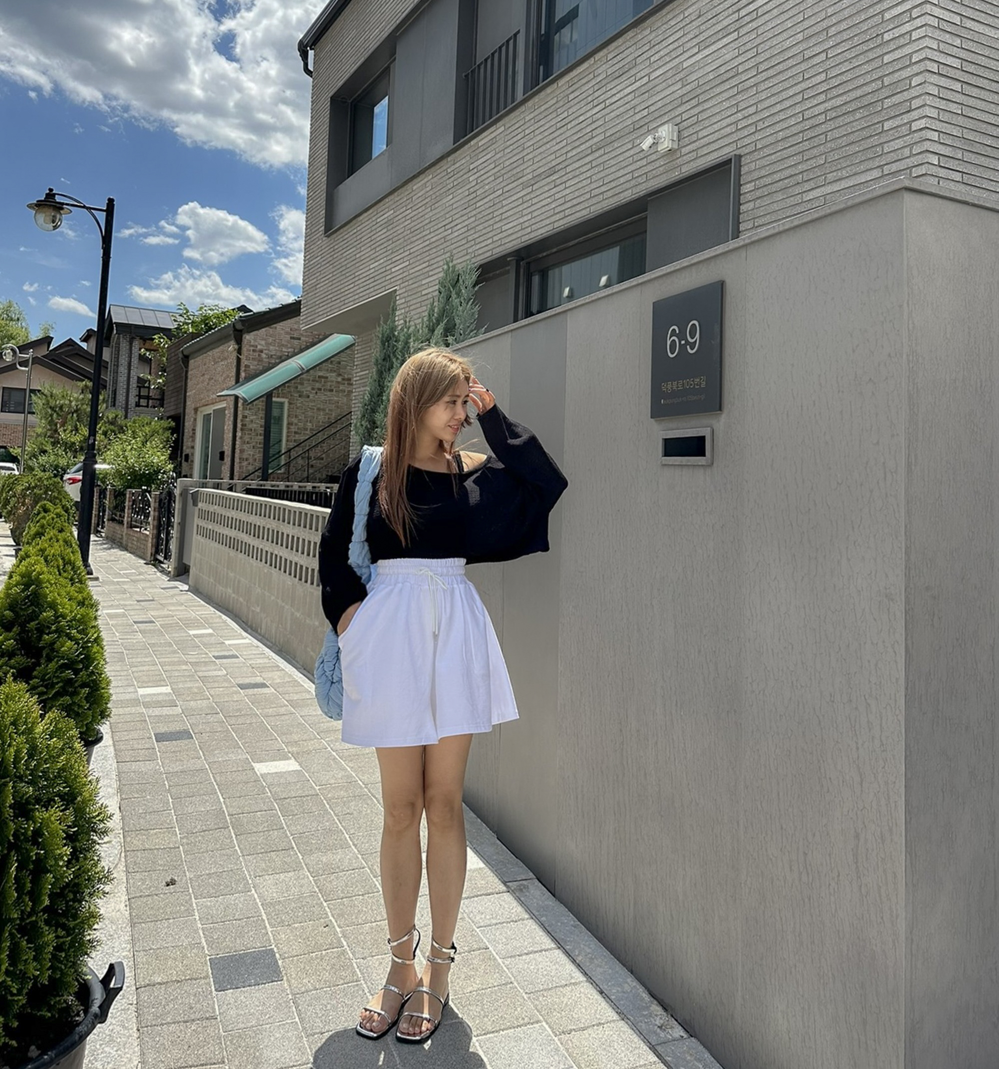 [봄,여름,가을ver./ 기모버전세일! 16,900원/MADE/2단기장/비교불가고퀄리티] 플레어 A라인 밴딩 쭈리  봄 여름 반바지 치마바지 주름반바지 허벅지반쪽핏 키큰녀 상세 이미지 110