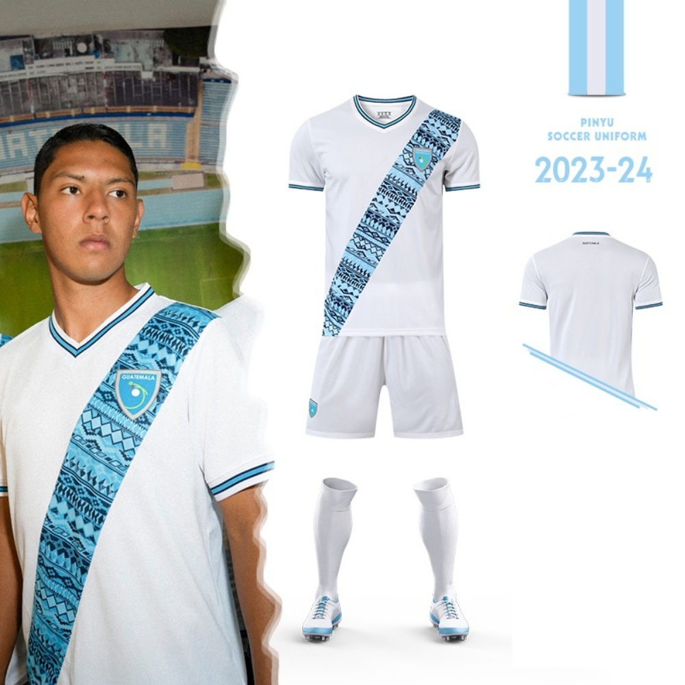 24 23 시즌 과테말라 축구복 축구 유니폼 등번호 성인 아동 어린이 키즈 - 상품 이미지