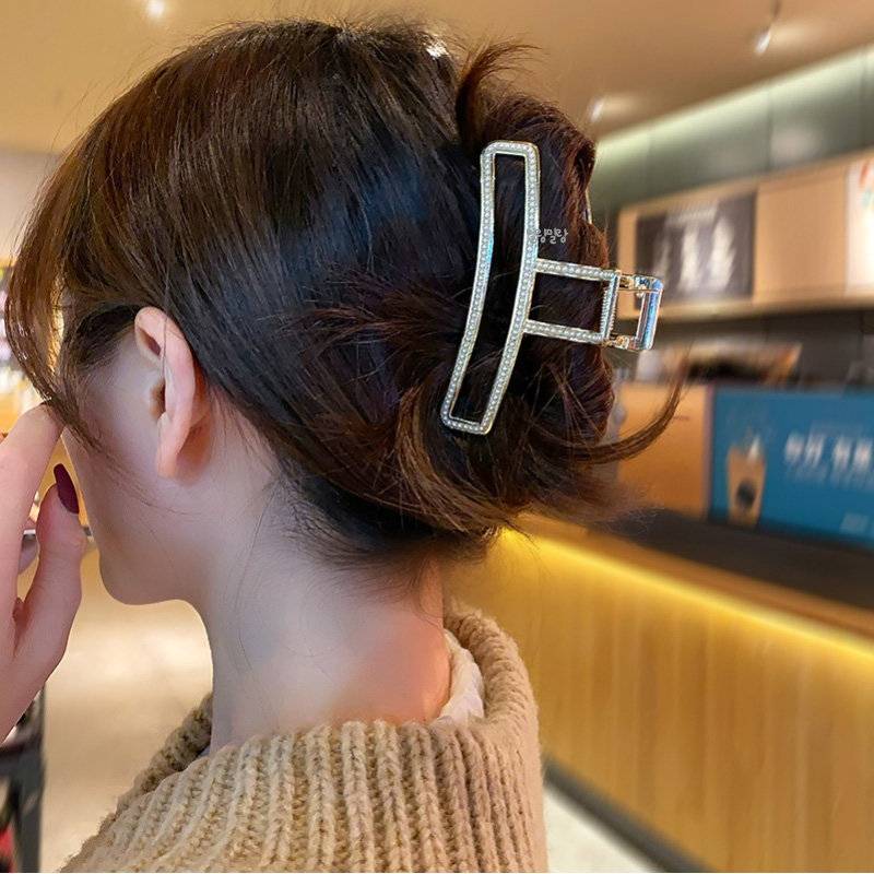 진주 올림머리삔 명품 헤어 집게핀 골드 헤어핀 - 상품 이미지