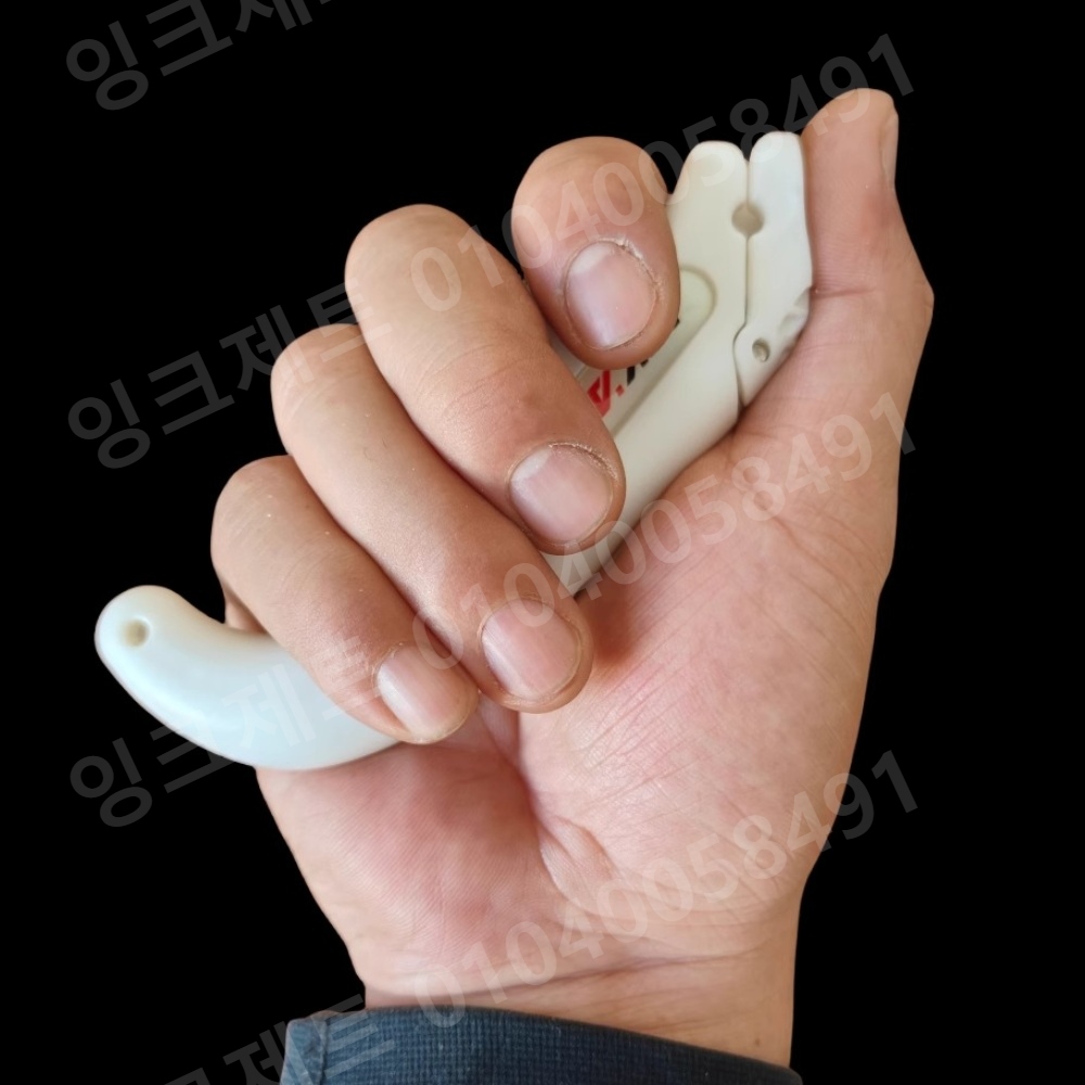 국궁 깍지 화이트 소형 플라스틱 활쏘기 보조 슈팅 - 상세 이미지 4