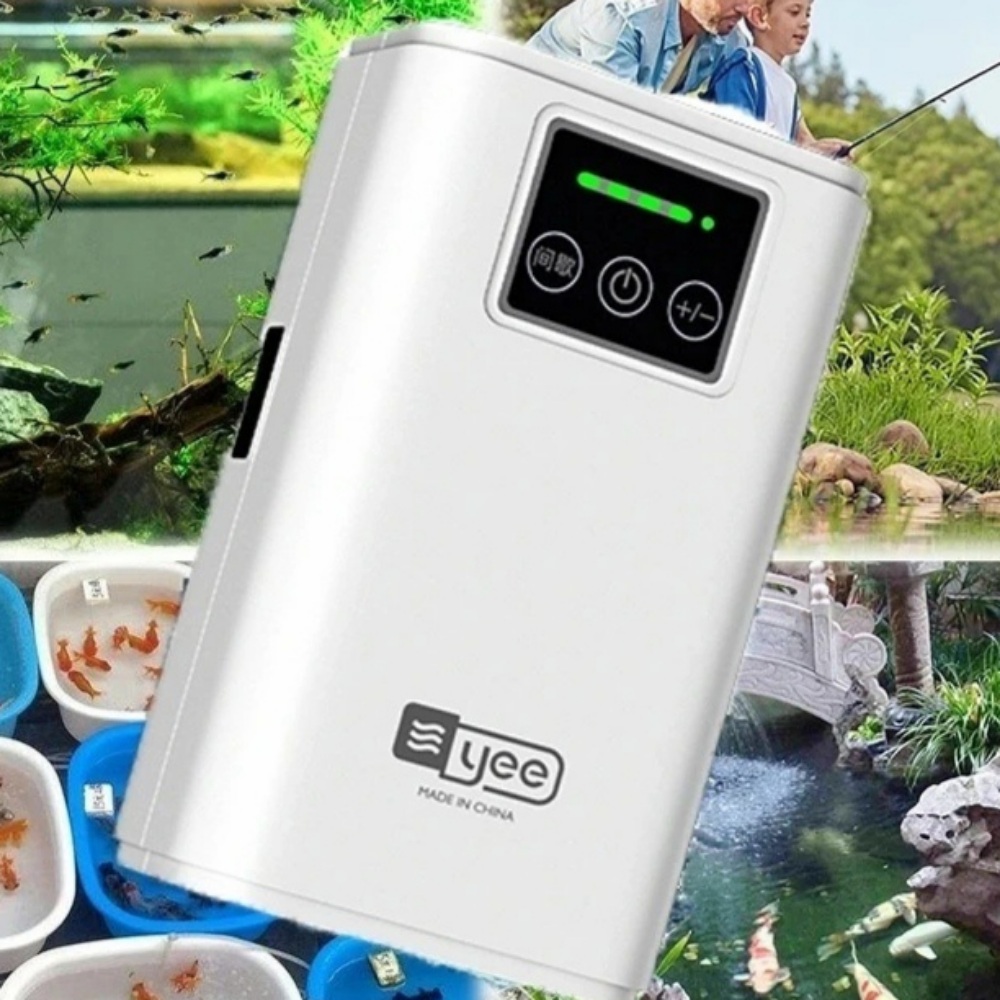 USB 충전식 산소 공급 펌프 리튬 배터리 수족관 수조 어항 낚시 에어 모터 - 메인 이미지