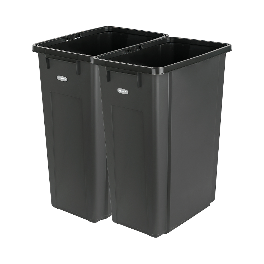 프랑코 종량제 분리수거 쓰레기통 50L x 2p - 상세 이미지 2