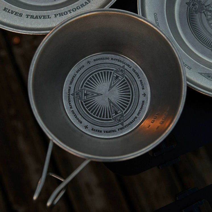 대륙의 테팔 캠핑 식기 접시 보울 스텐 럭셔리캠핑 ETP