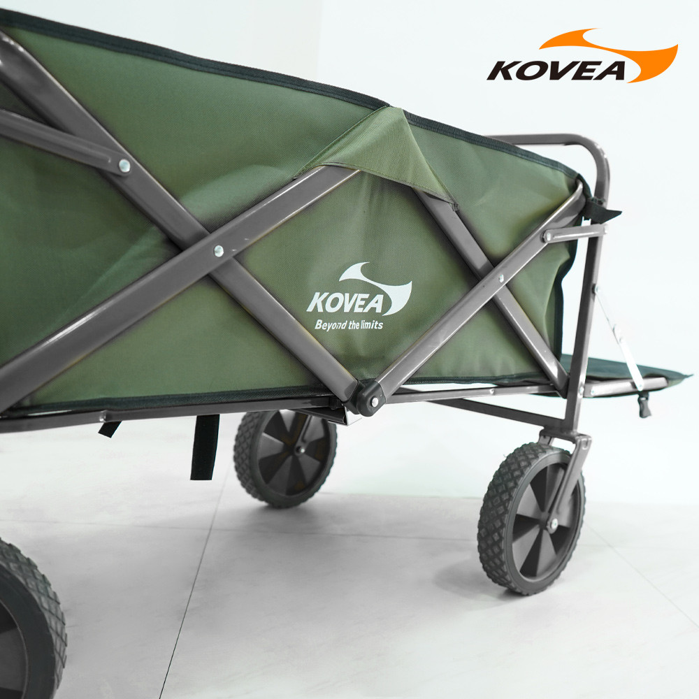 코베아 멀티 캠핑 웨건 원액션 뒷문확장 대용량