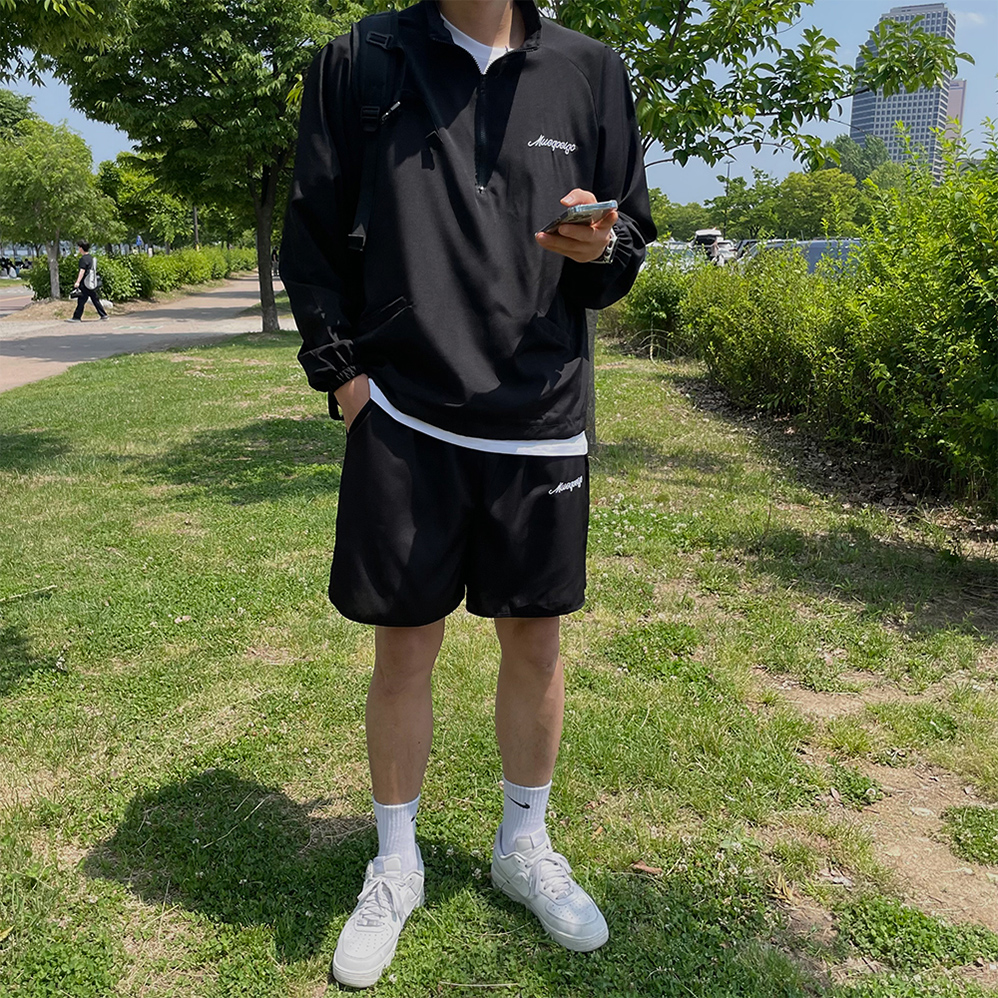 여름트레이닝복세트 남자아노락세트 짐웨어 - 메인 이미지