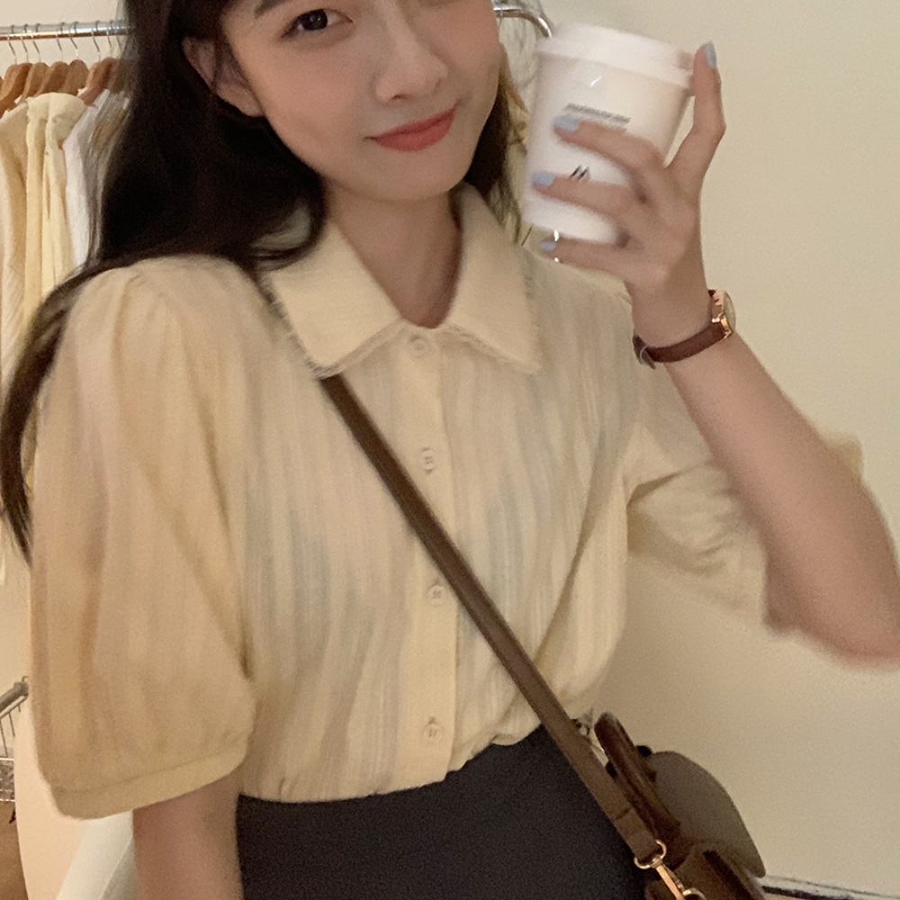 미녀와 순정남 공마리 한수아 블라우스 쉬폰 로맨틱 의상 옷 패션 - 메인 이미지
