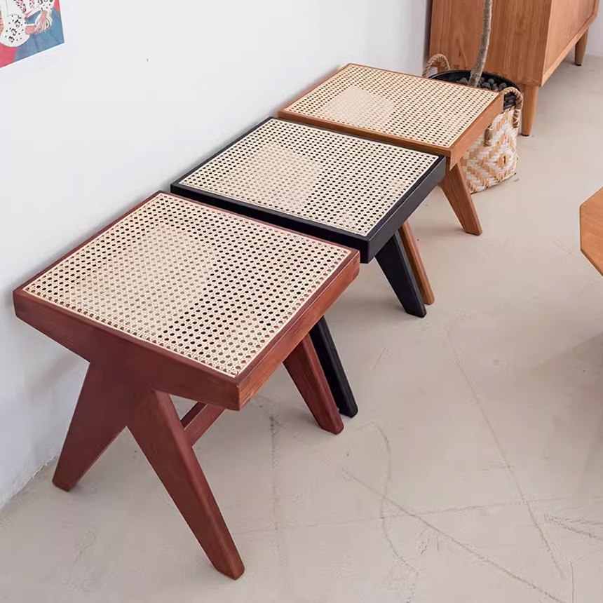 까시나 캐피톨 라탄 벤치 우드 빈티지 긴 의자 2인